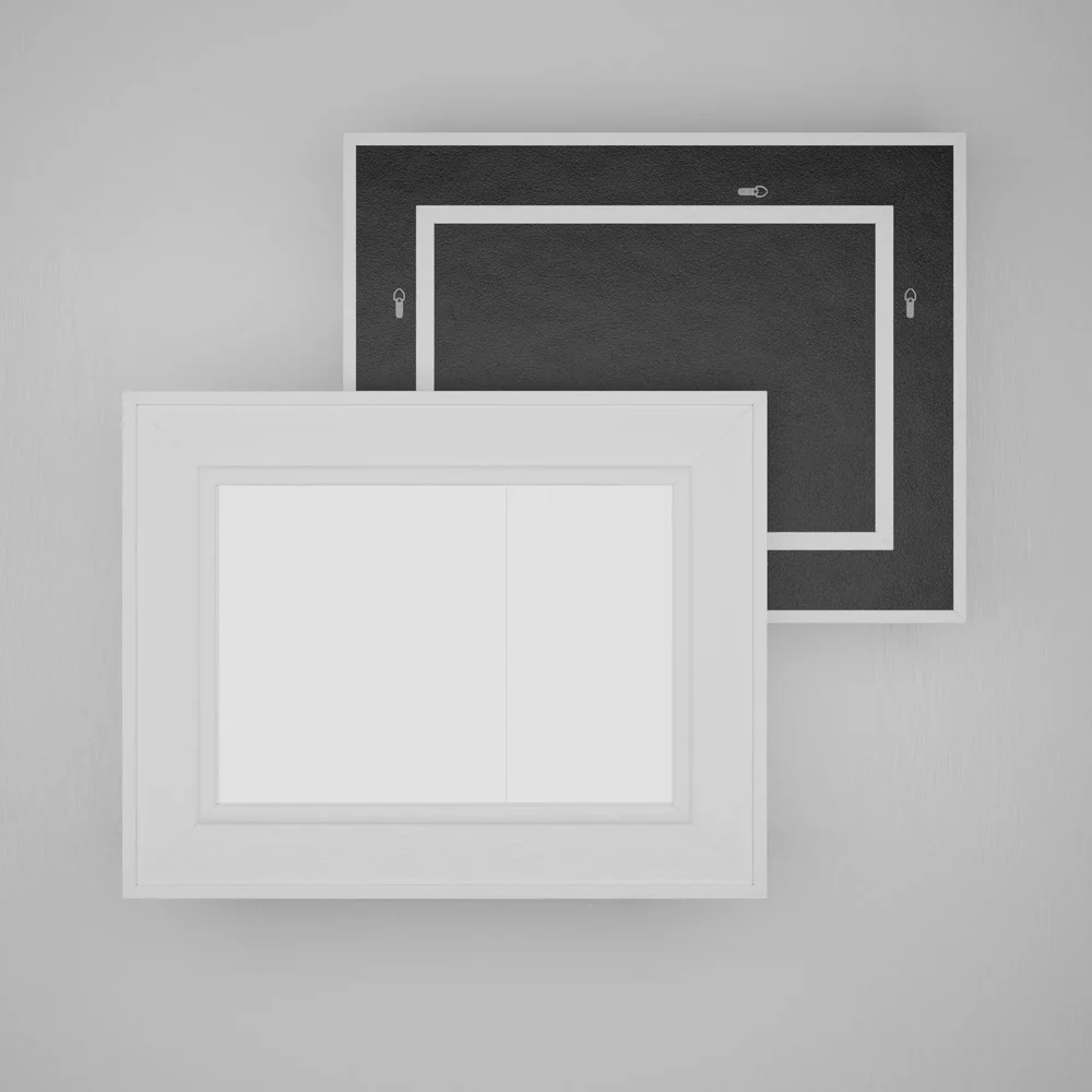 White Wood Mirror