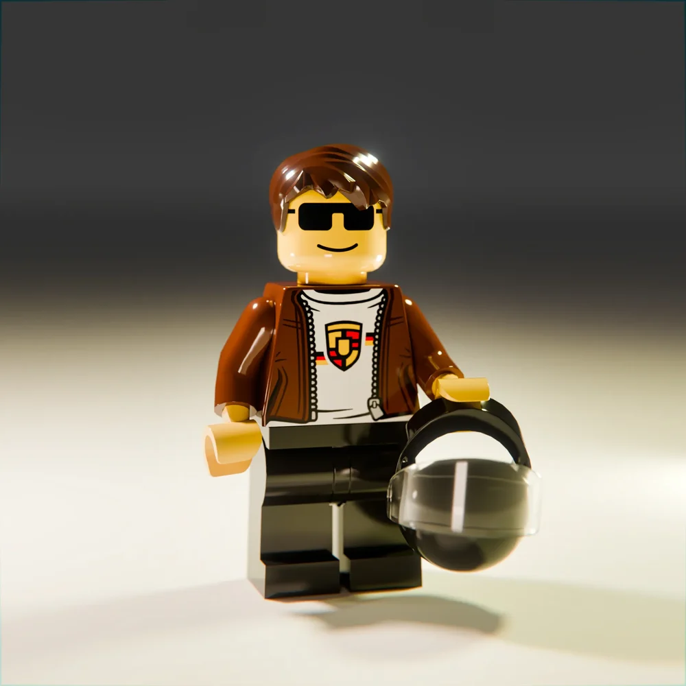 Lego Mini Figure 04 (Porsche Driver)