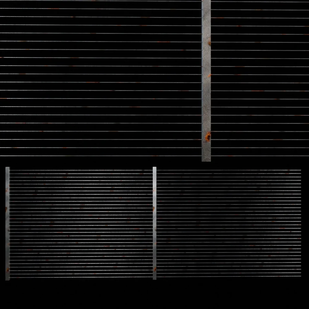 Unmodified Metal Fence