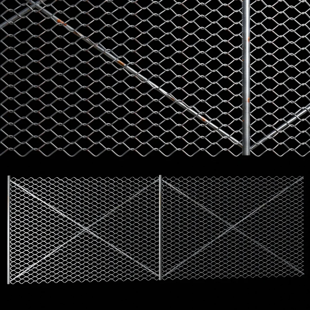 Unmodified Metal Fence