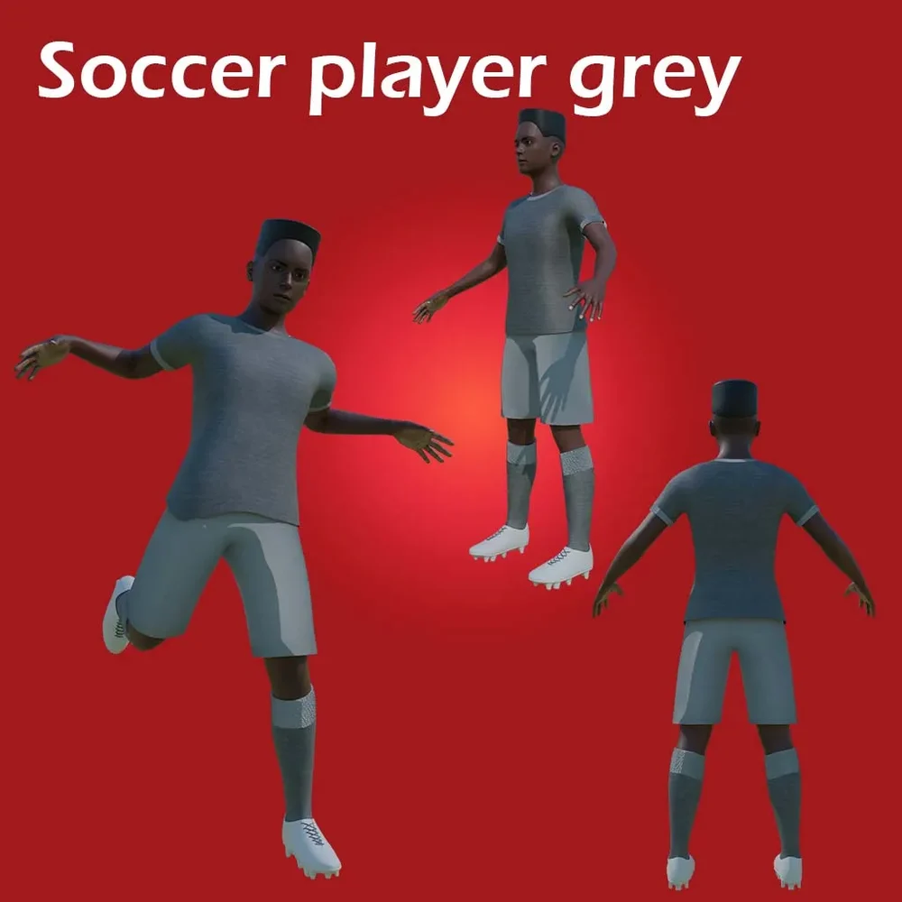 Soccer Player Grey