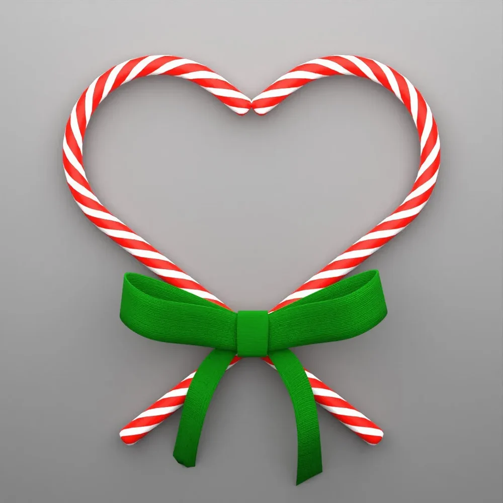 Candy Cane Ribbon Christmas Decoration