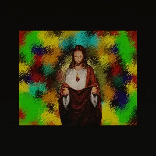 Glass Painting (Jeasus)