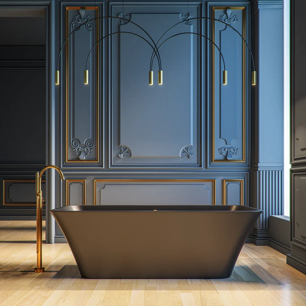 Bath Tube Black Classic Design