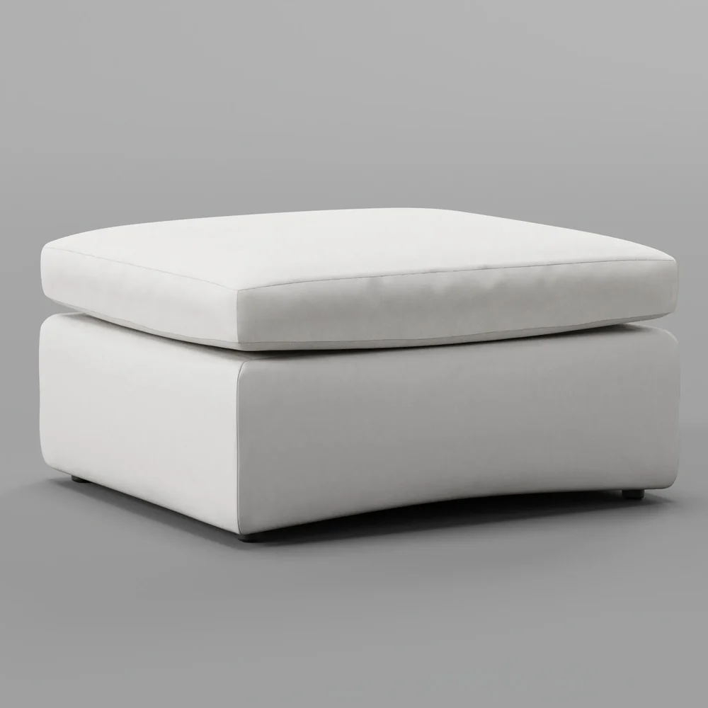 Monaco Premium Footstool Sandbeige