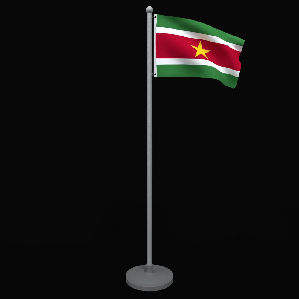 Animated Flag Of Suriname