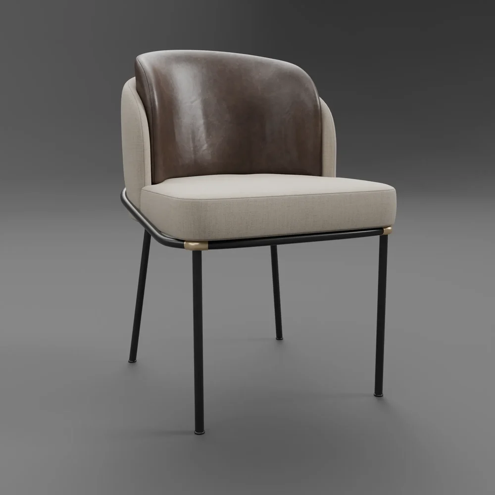 Minotti Fil Noir Dining Chair