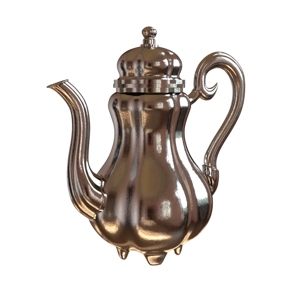 Fancy Silver Kettle