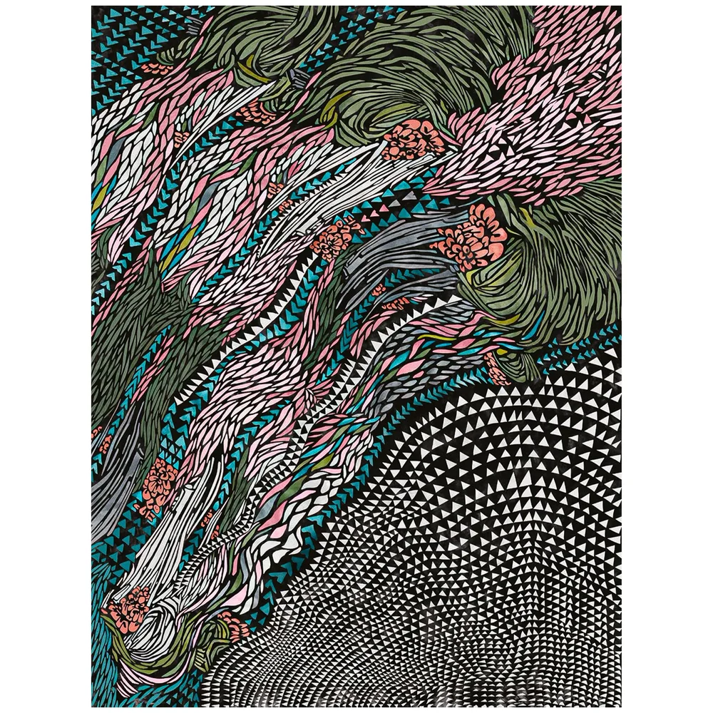 Psychedelic Marble Veins Carpet
