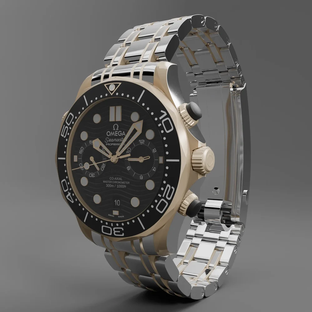 Diver 300m 44mm Gold On Steel