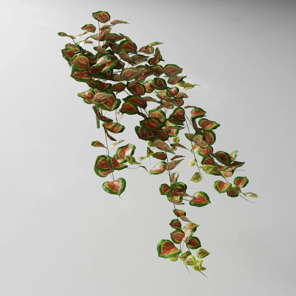 Artificial Tendril Vine Basil Red V2