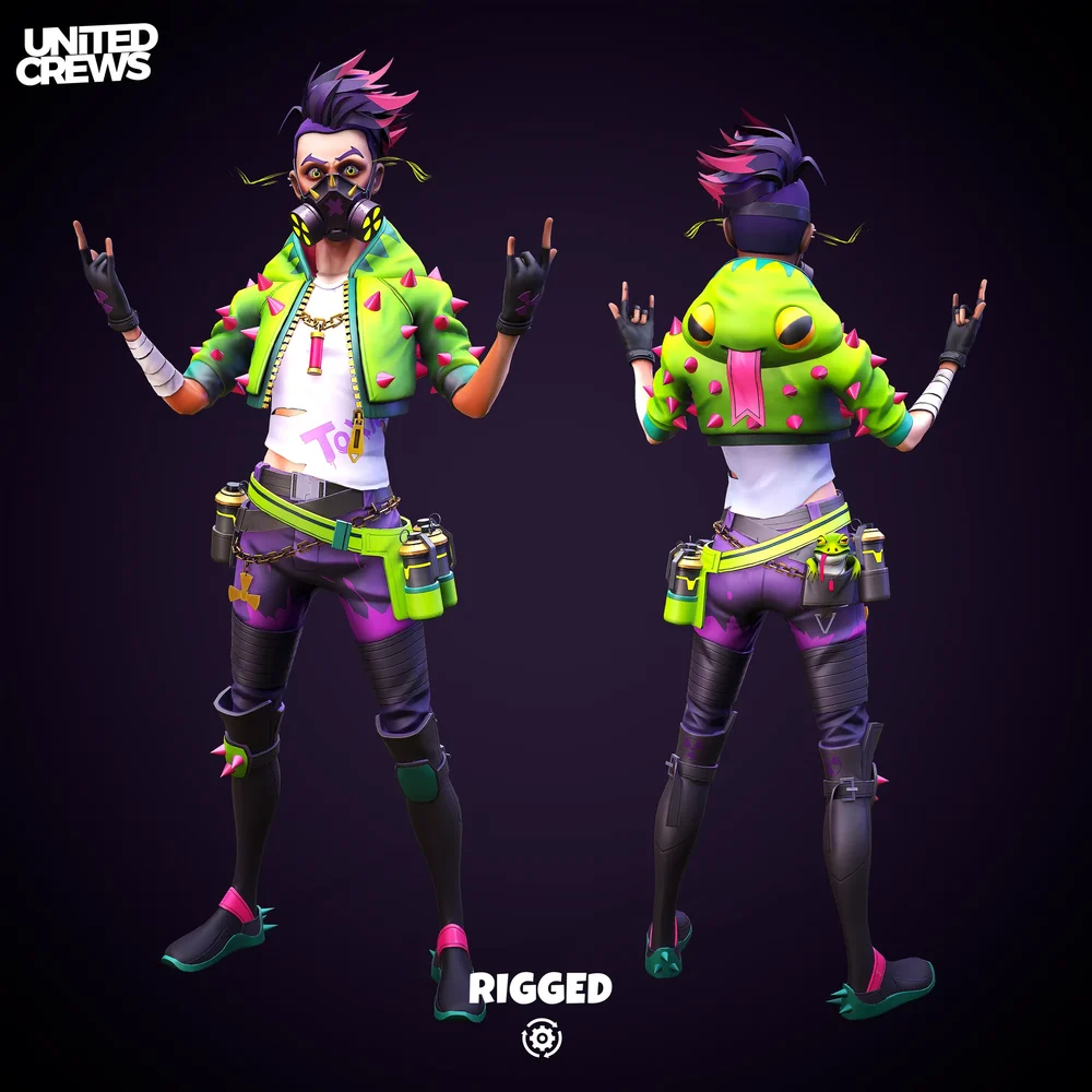 Stylized Toxic Girl