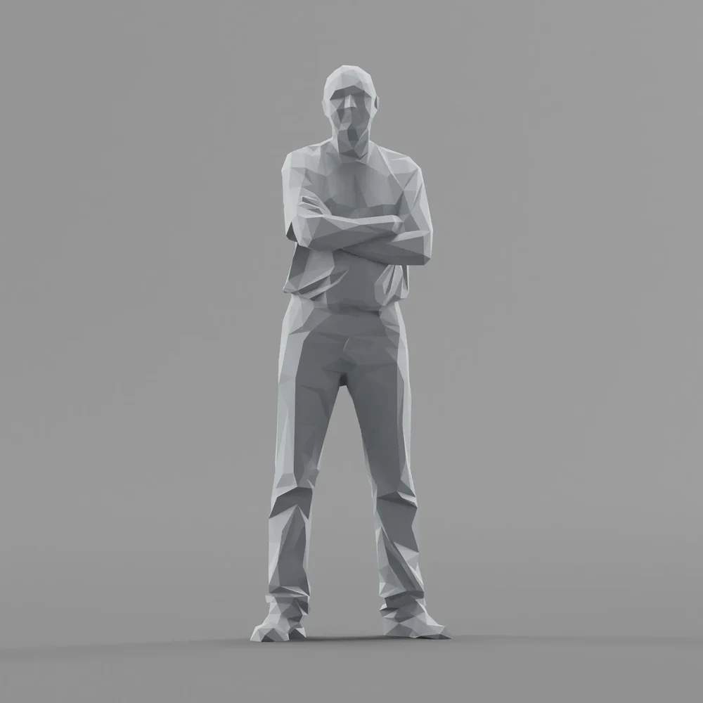 Lowpoly Male Standing