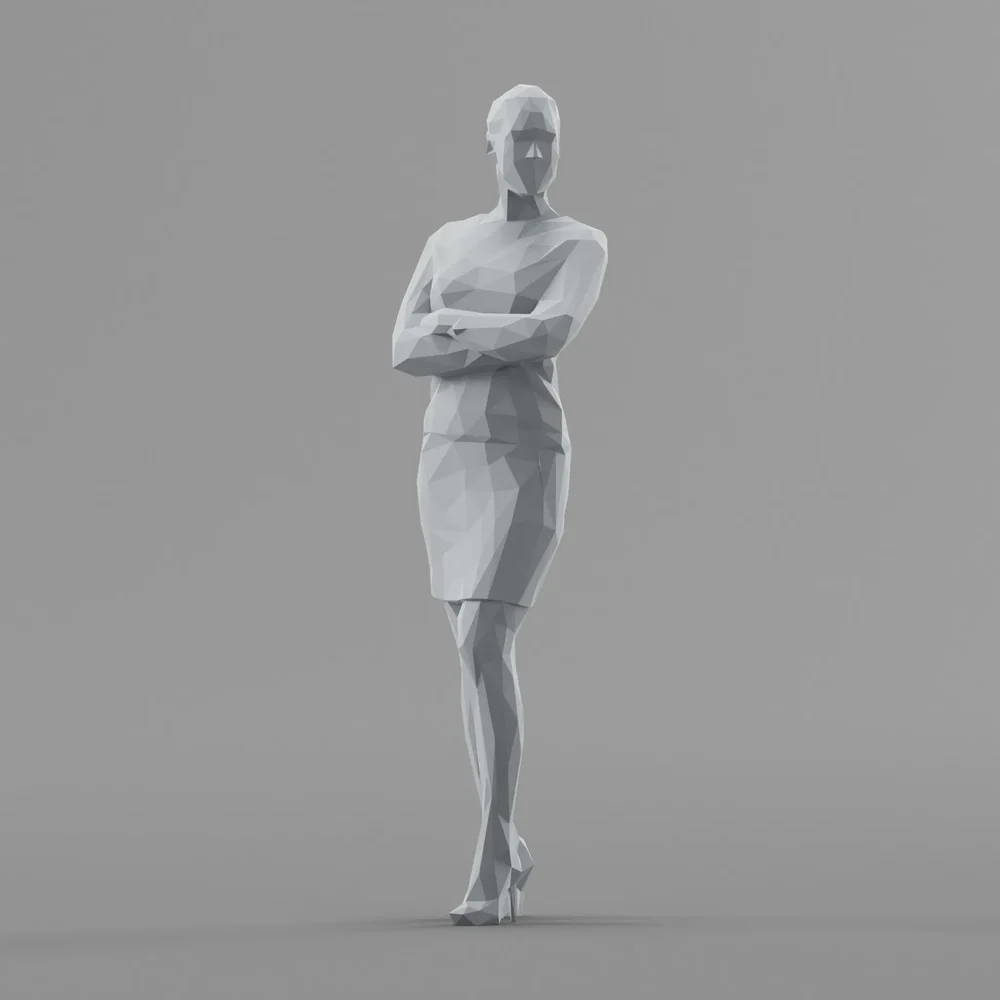 Lowpoly Female Standing