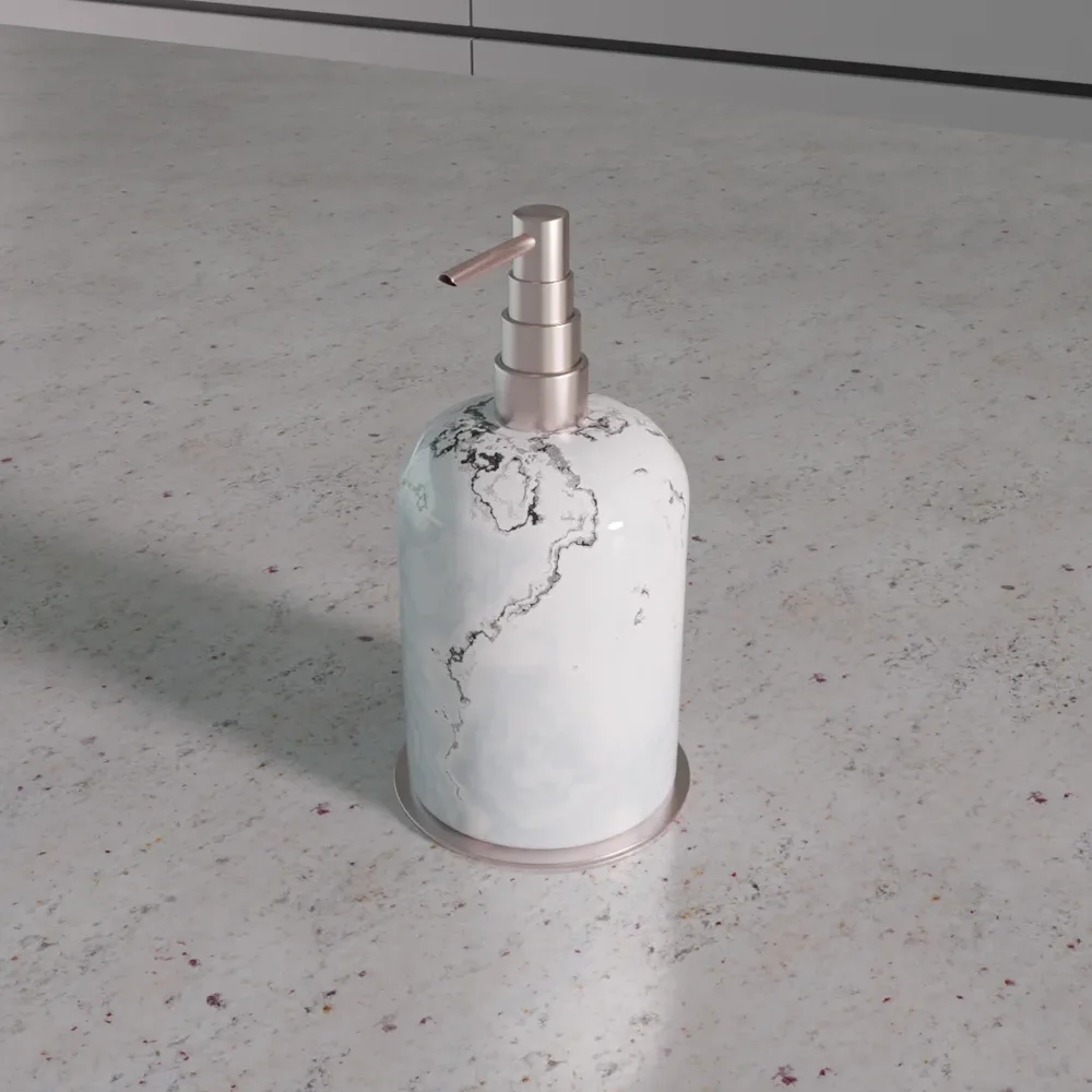 Marble Look Soap Dispenser