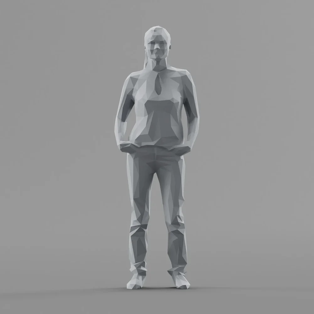Lowpoly Female Standing