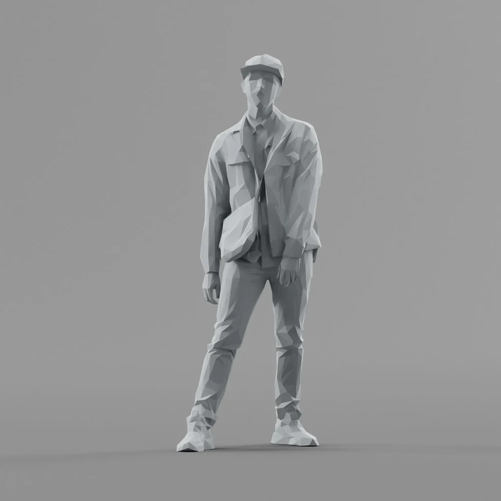 Lowpoly Male Standing