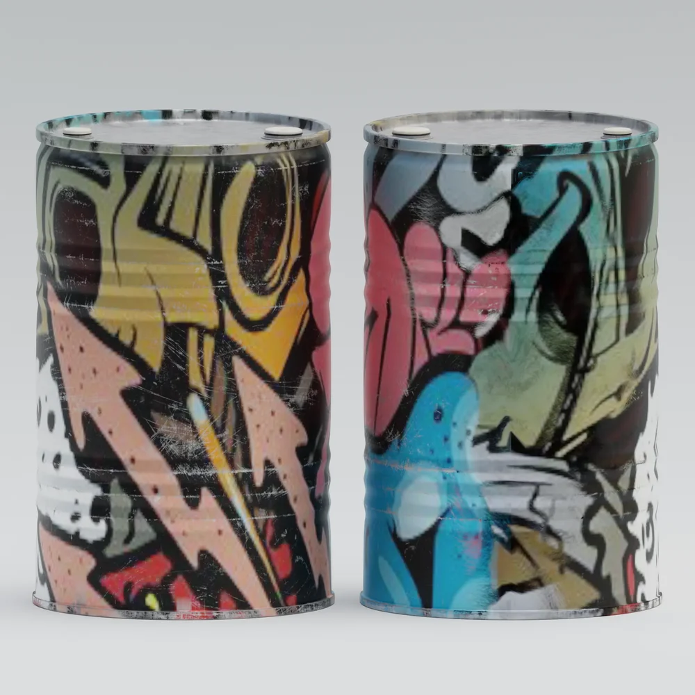 Graffiti Street Oil Drum04