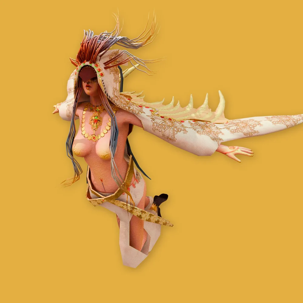 Fantasy Wind Nomadic Heroine