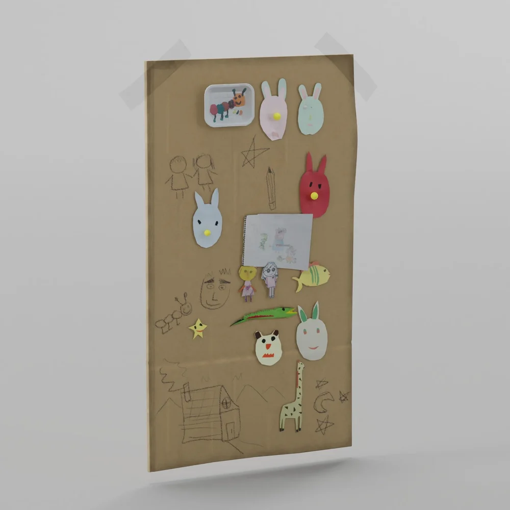 Cardboard Kids Draw