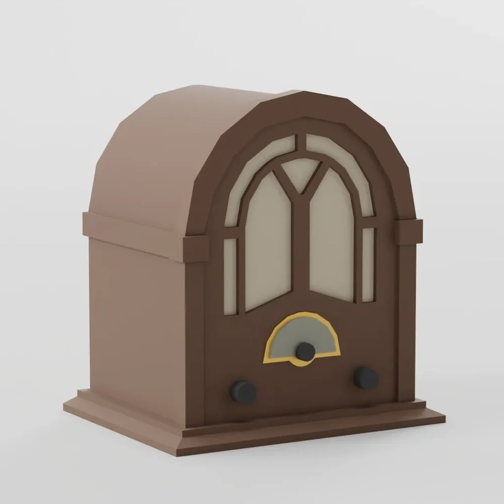 Old Radio - Lowpoly