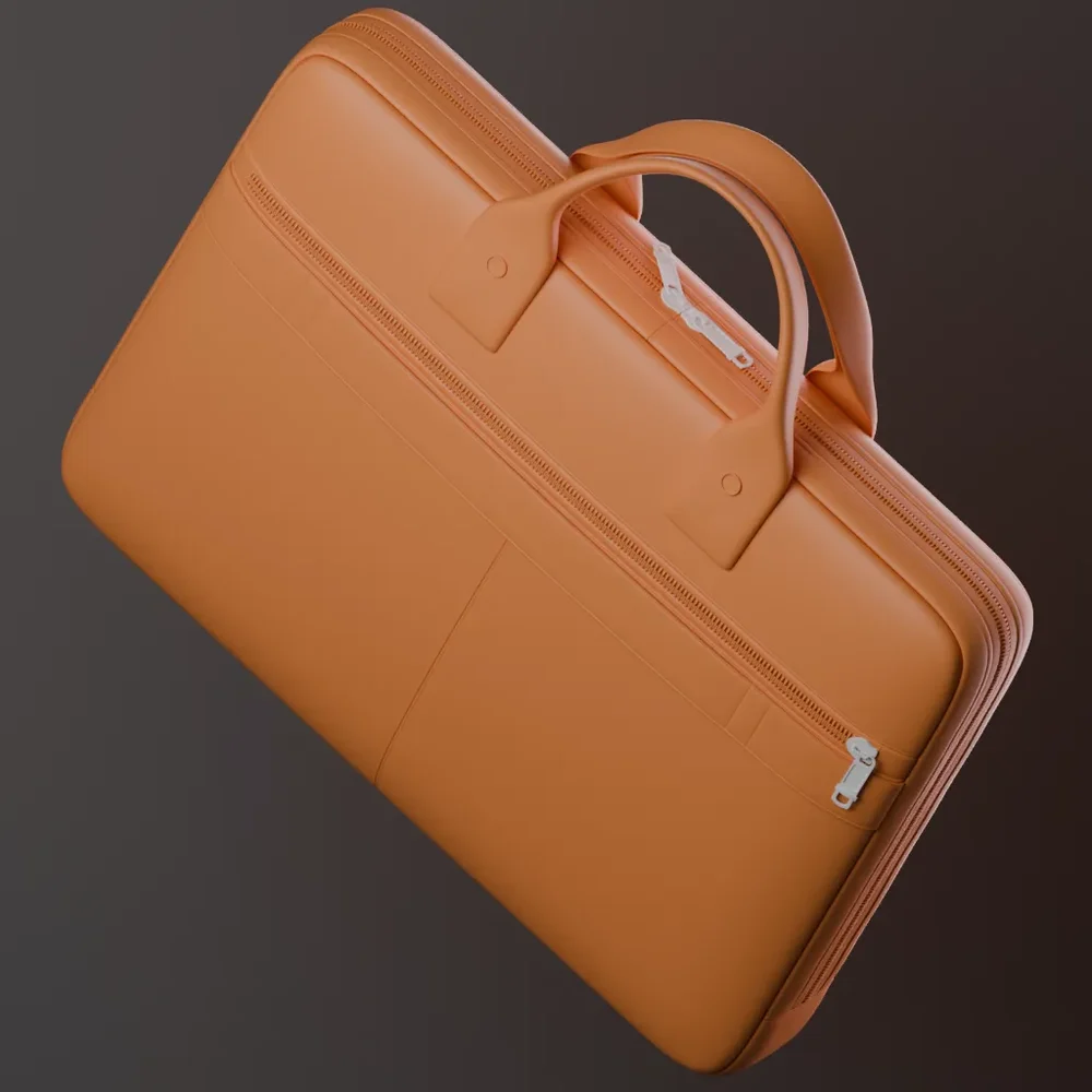 Stylized Leather Briefcase