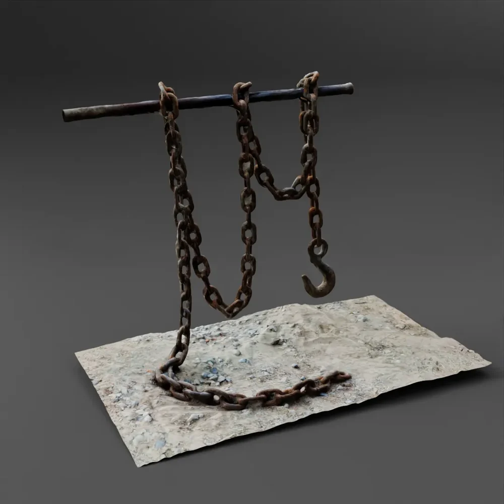 Hanging Rusty Chain