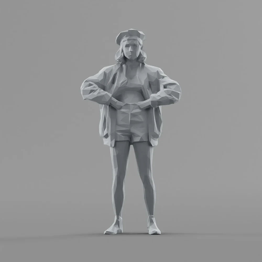 Lowpoly Female Standing