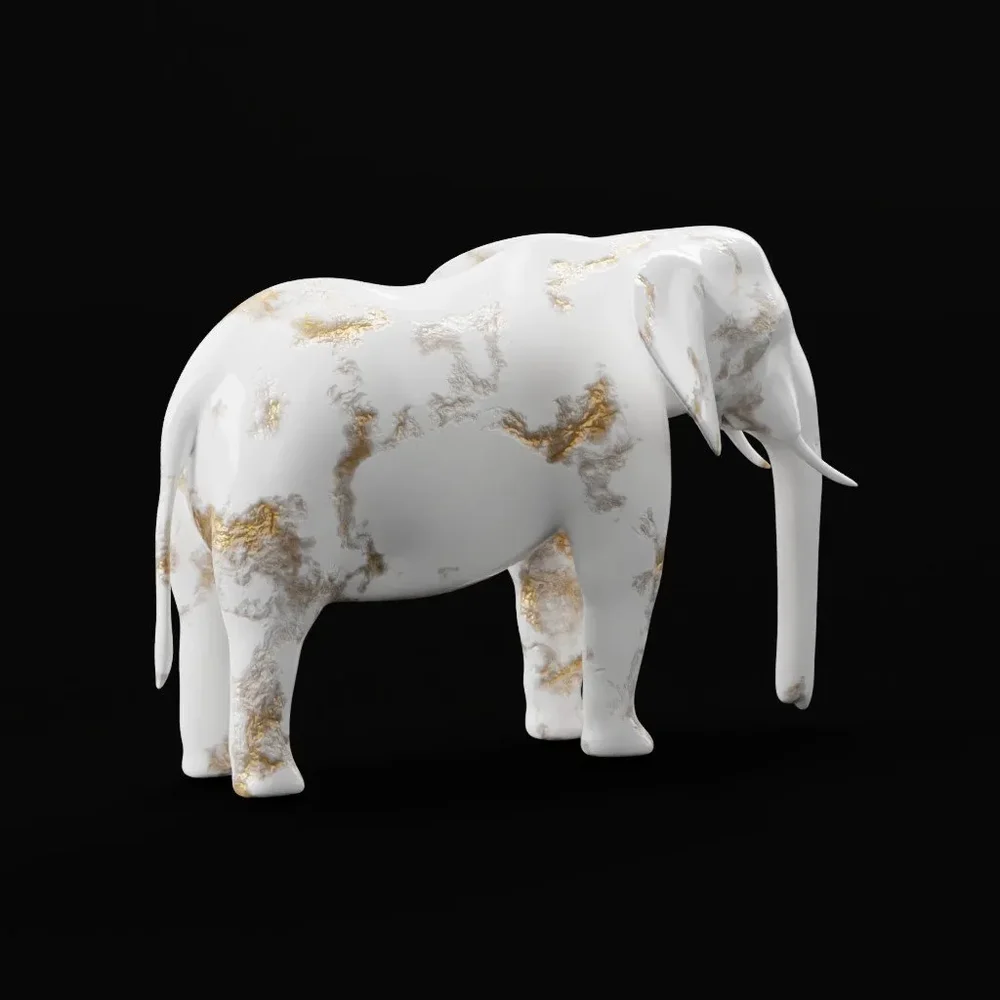 Elephant Marble 3.5 Feet White