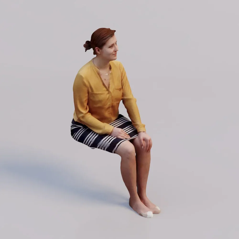 3d Soul- Sitting Young Woman Petra
