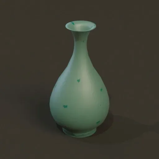 Vase((Celadon With Spots)