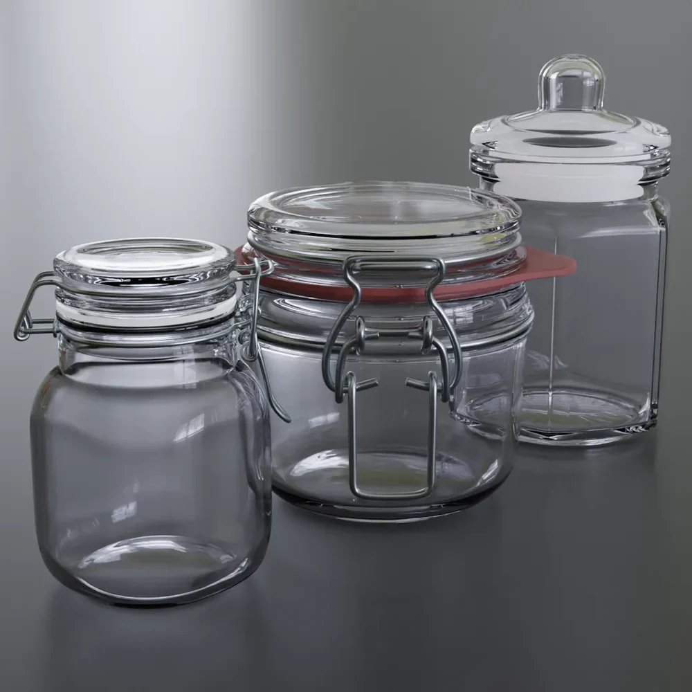 Set Of Glass Jars
