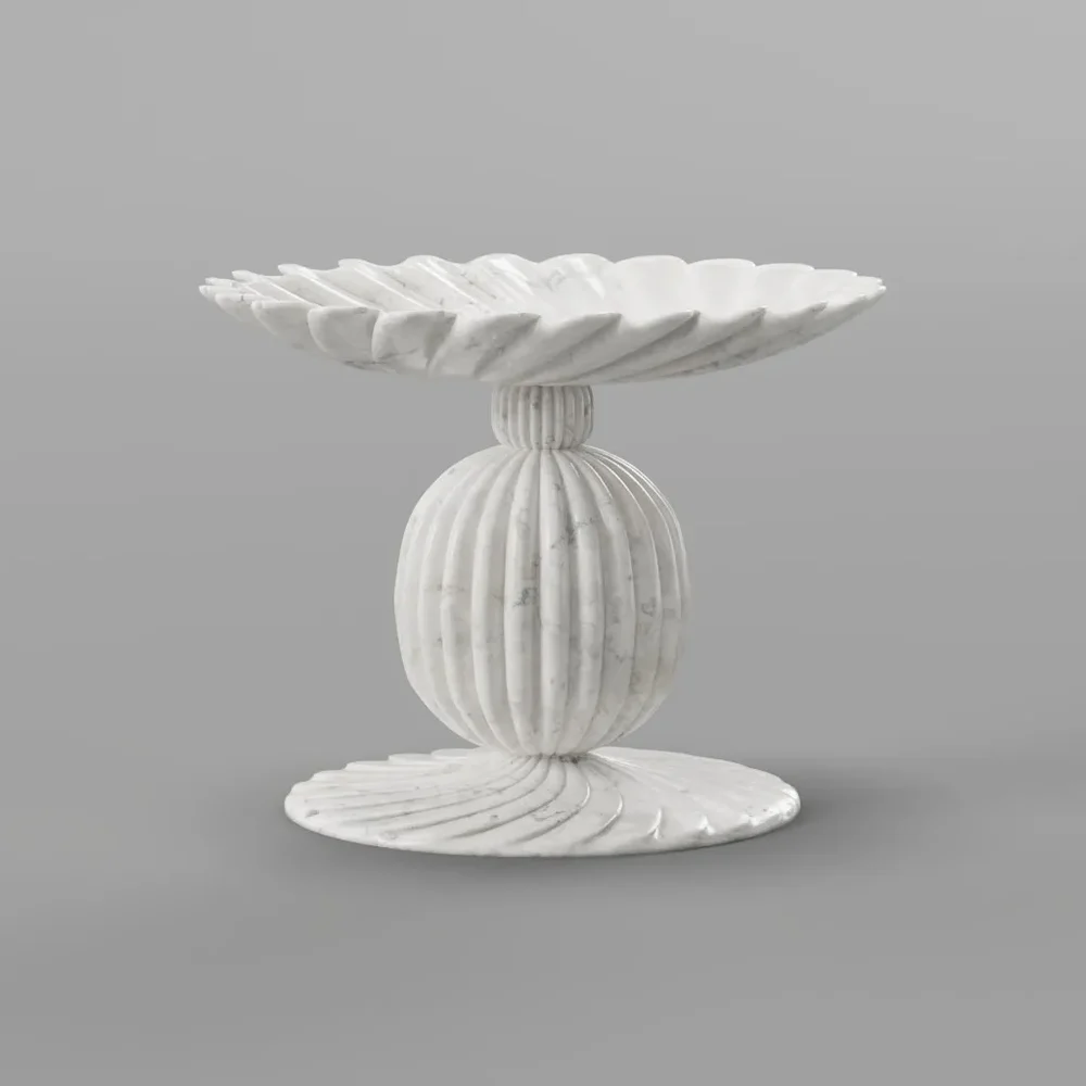 Carved Fountain In Marble