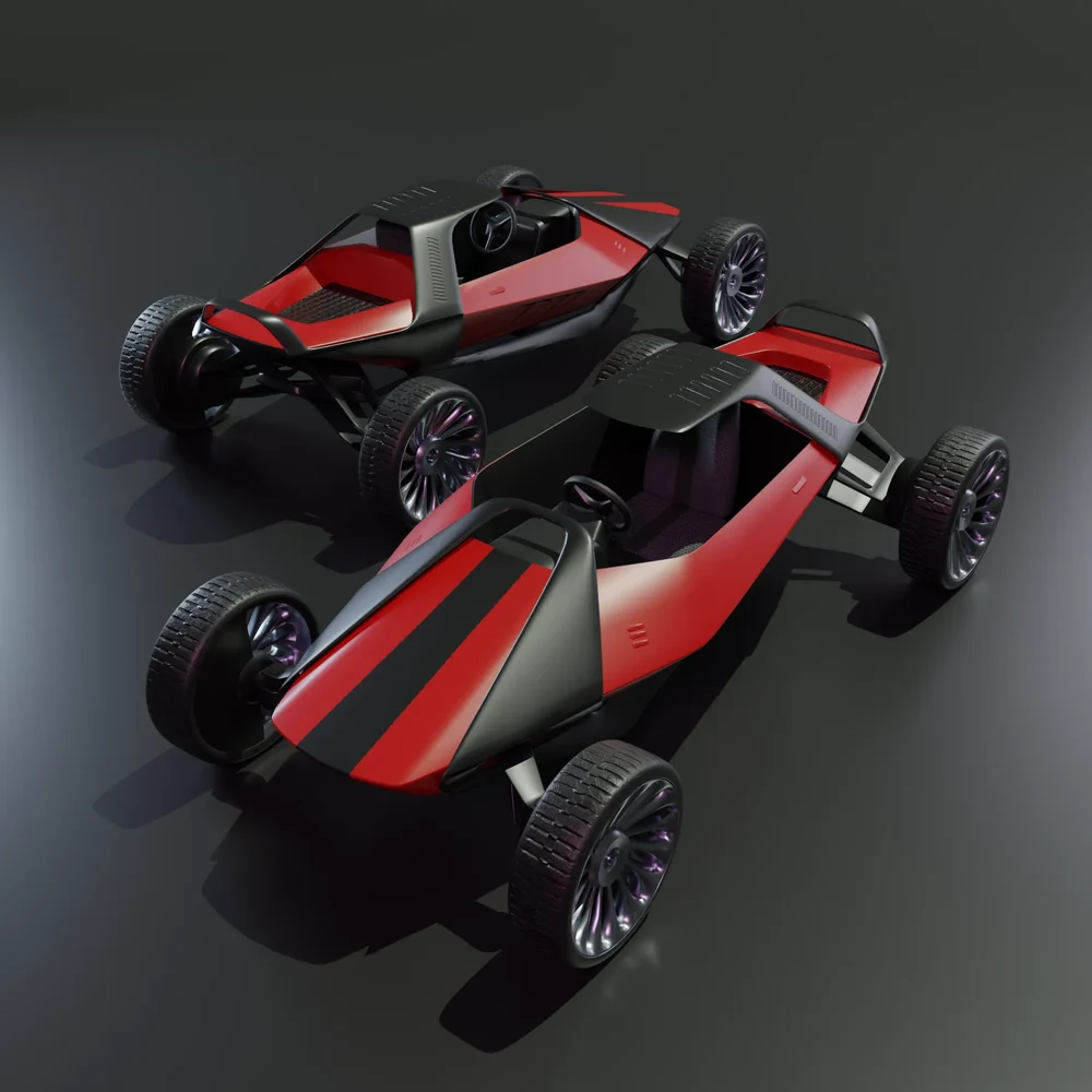 Racing Car Futuristic Buggy