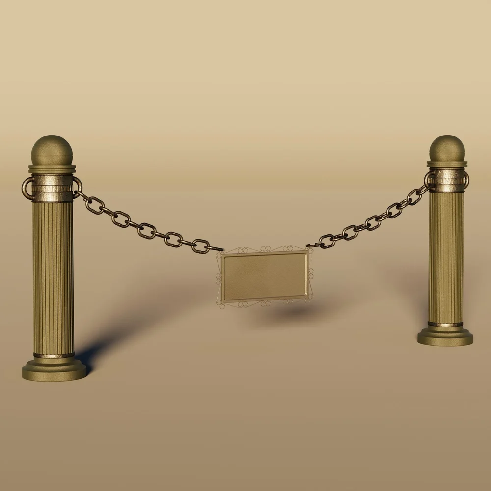Classic Post With Chain