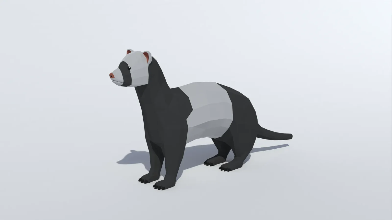 Low Poly Ferret