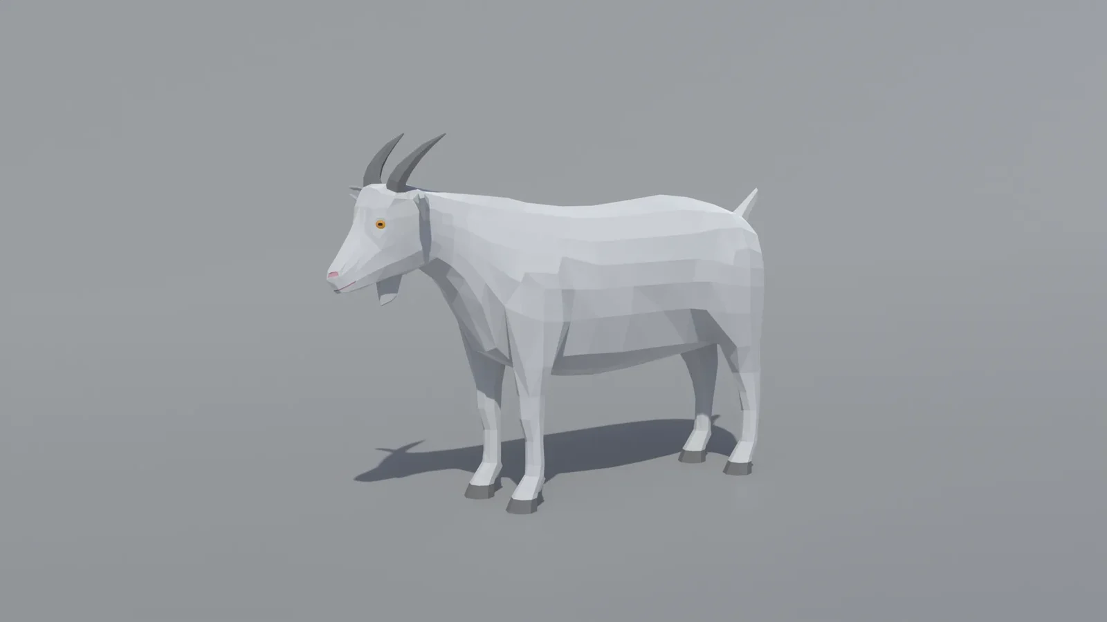 Low Poly Goat