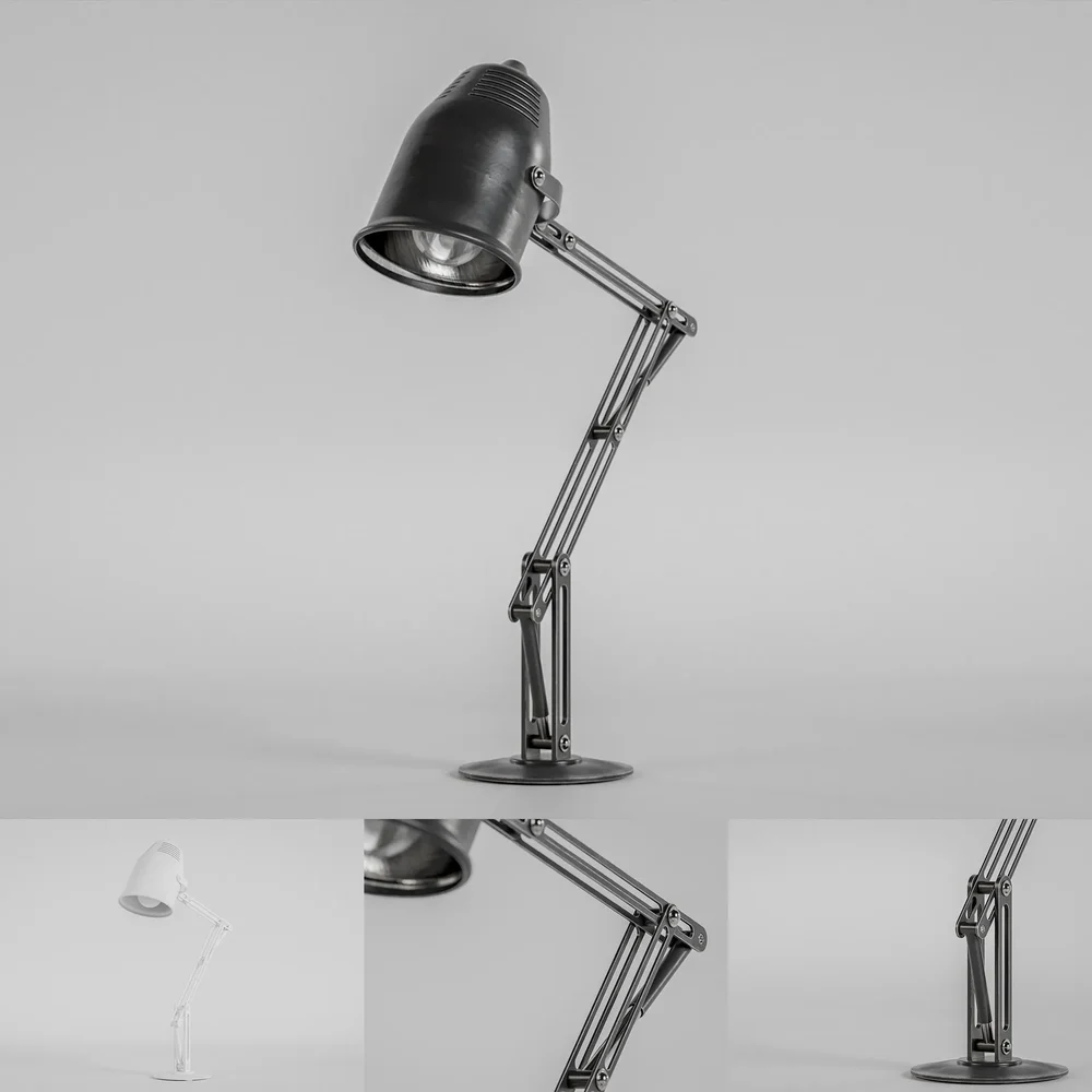 Industrial Sci-Fi Desk Lamp Concept