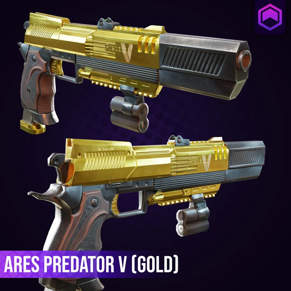 Vase Predator V Gold Skin