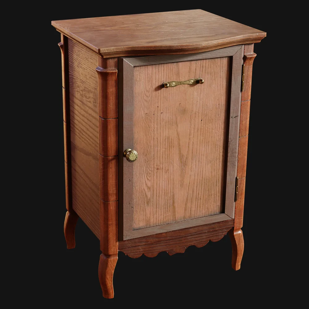 Simple Wooden Cabinet Table