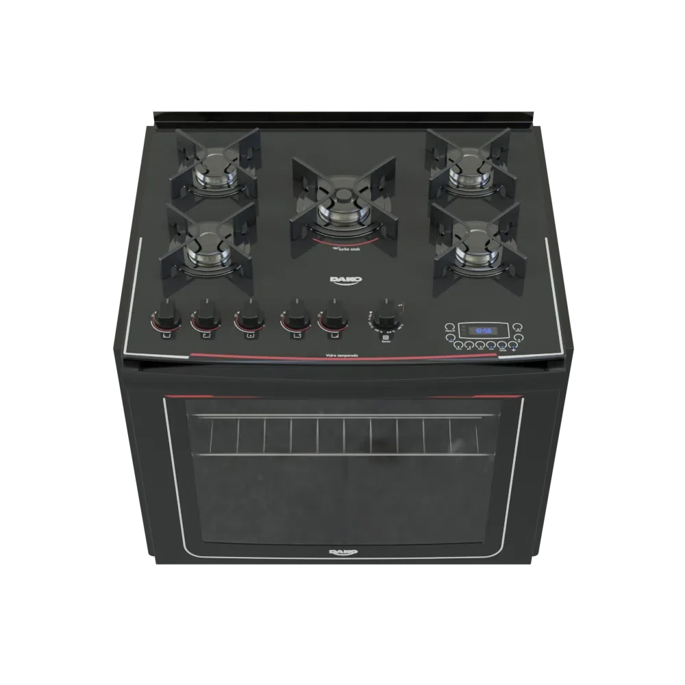 Built-In 5 Burner Stove Dako Display Digital