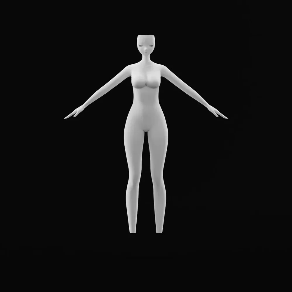 Anime Female Body Template