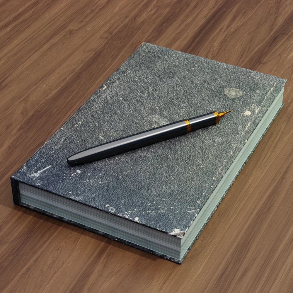 Old Book With A Pen