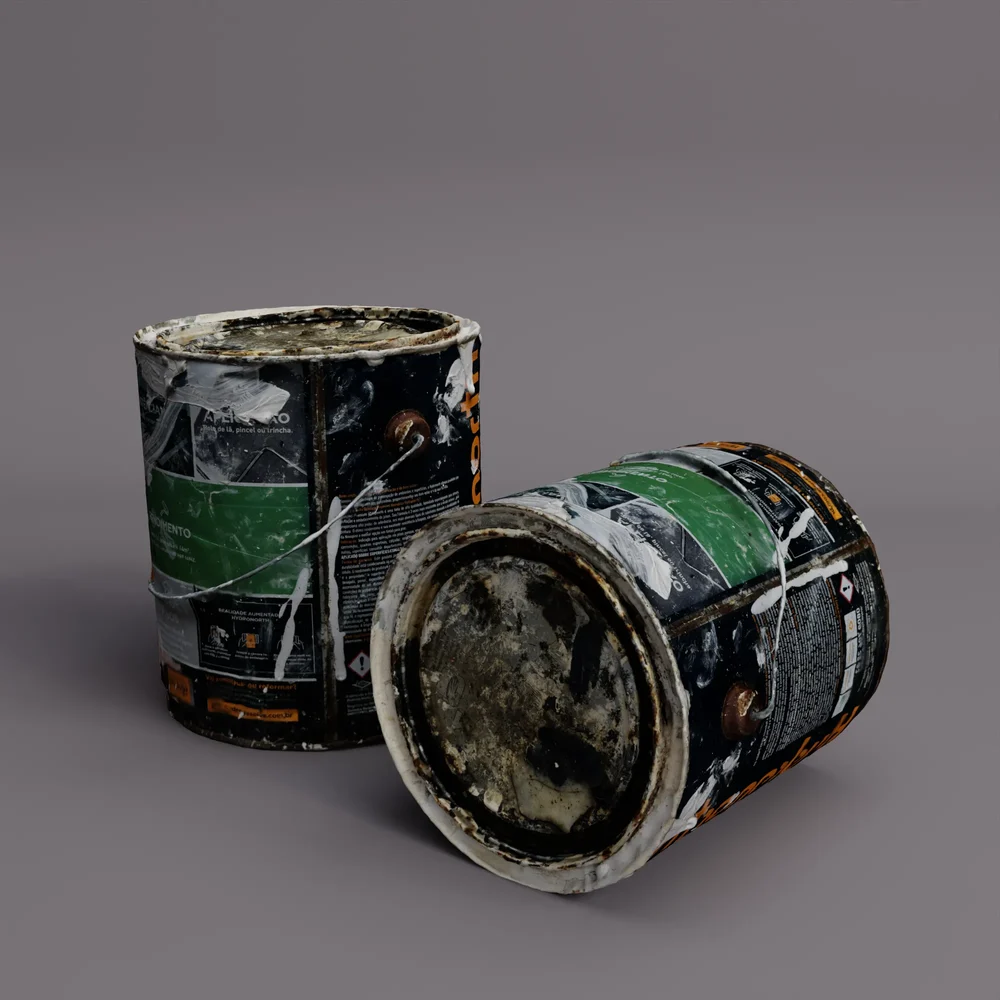 Old Dirty Paint Bucket