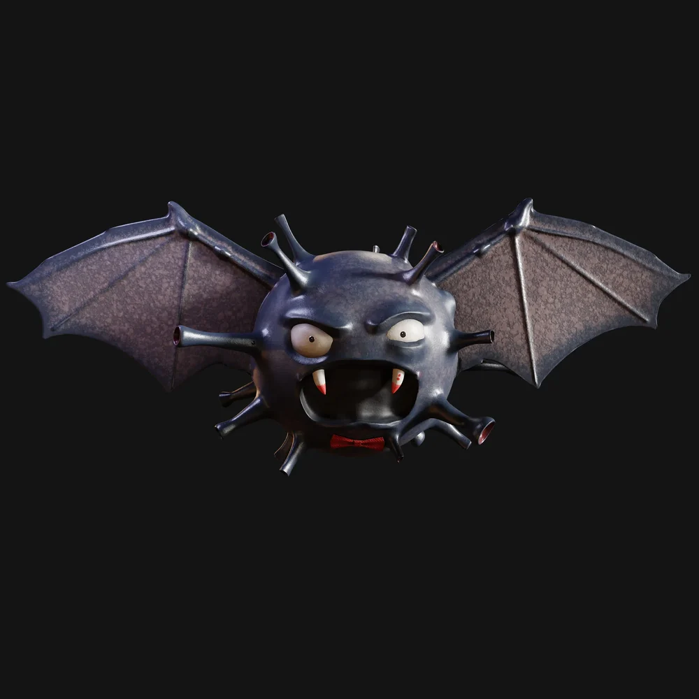 Dracula Vampire-Bat Virus Figurine