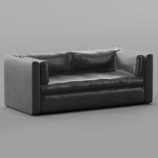 Black Leather Sofa