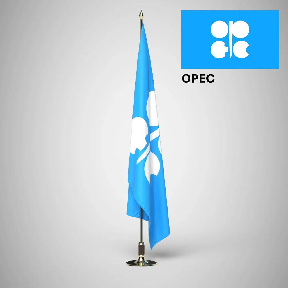 Opec Ceremonial Flag On Stand