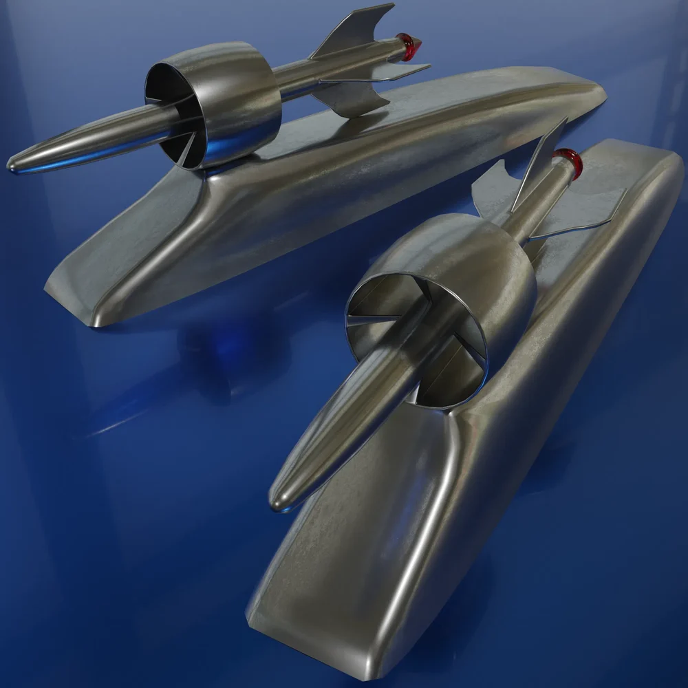 Hood Ornament Rocket Ford 1949-1951, For The Bonnet.