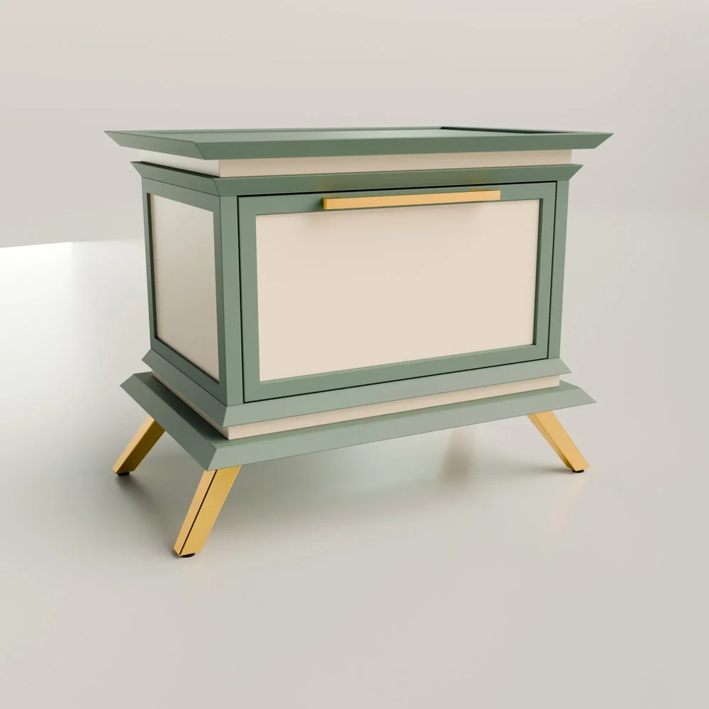 Classic Modern Bed Side Drawer