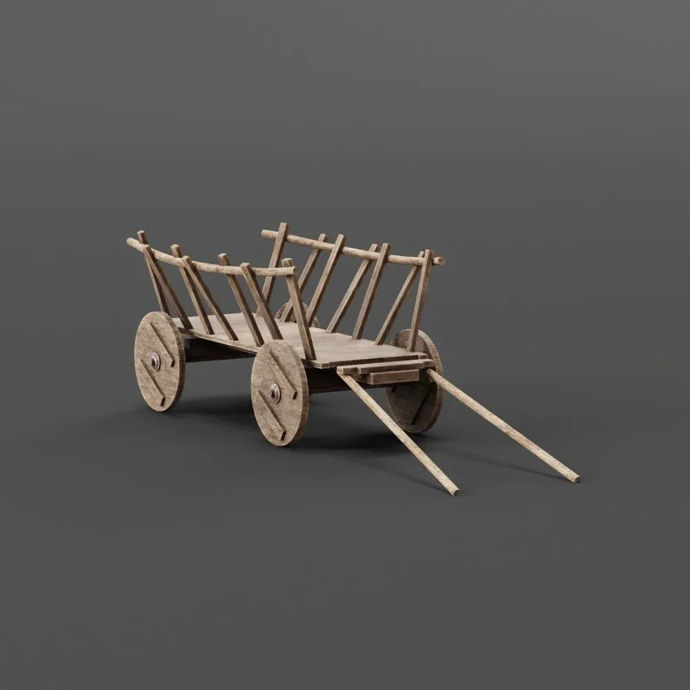 Wooden Cart Long